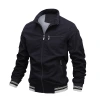 Washed pure cotton jacket for men, new solid color casual coat for men, cross-border supply, factory direct sales of men's shirts details Picture